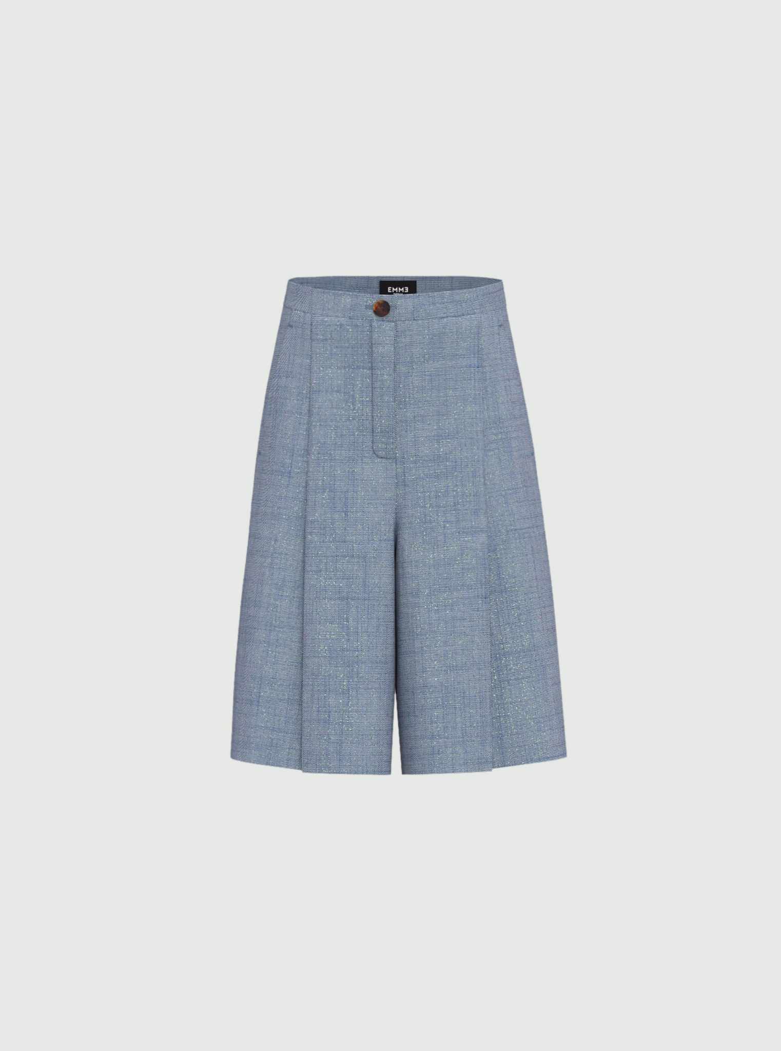 EMME MARELLA LANCIA LUREX-EMBELLISHED STRETCH FABRIC BERMUDA