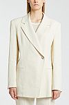 MARELLA MONOCHROME MATTIA VISCOSE AND LINEN BLAZER